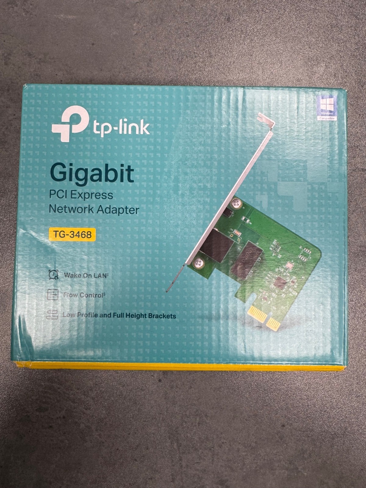 TP-LINK TG-3468 1000mbps Gigabit PCI Express Network Adapter Windows Compatible 