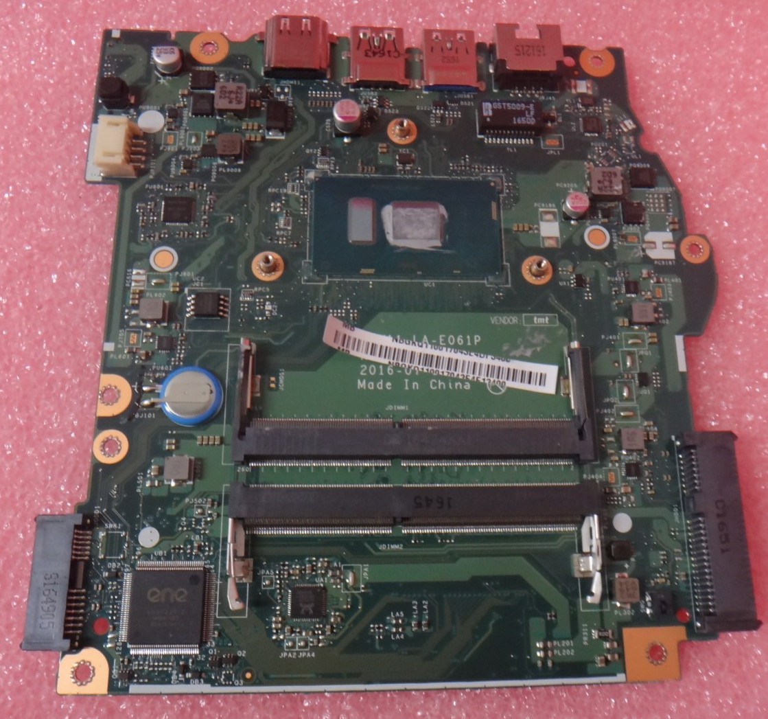LA-E061P For ACER Aspire ES1-572 Motherboard NBGKQ11001 B5W11 I3-7100U CPU DDR4