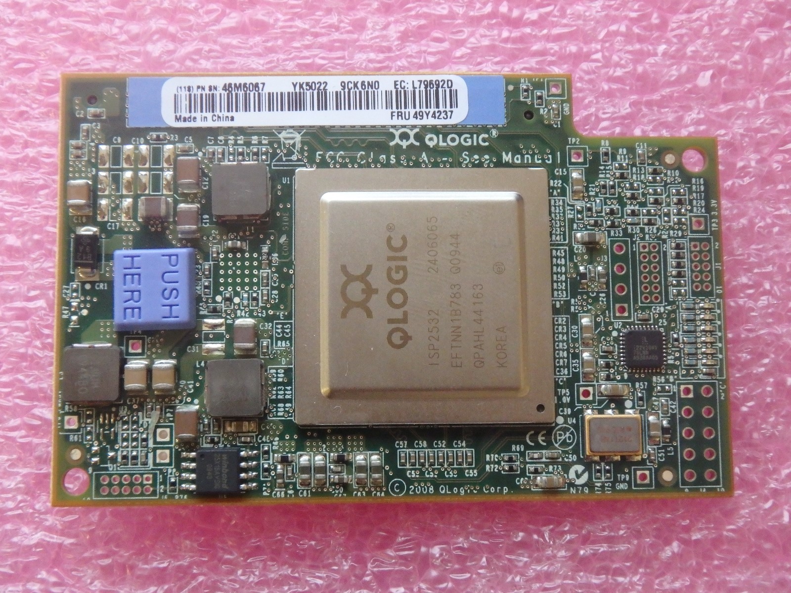 QLogic 4GB Fiber Channel Expansion Card QMI2572 IBM 49Y4237 46M6067