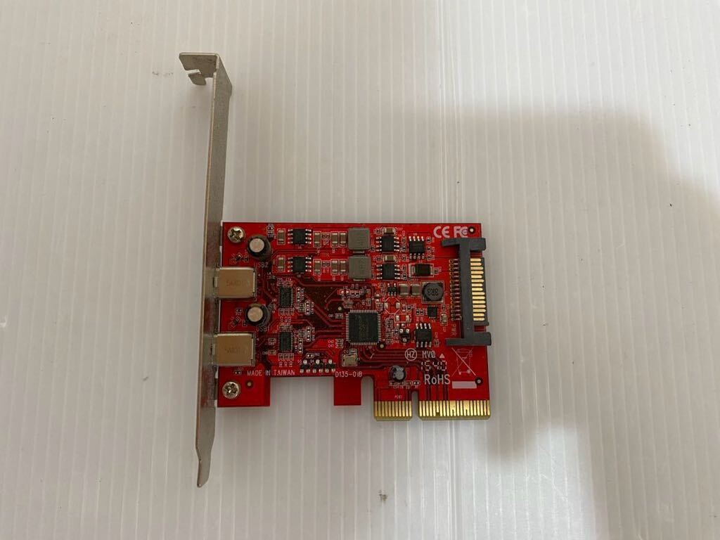 [Used] StarTech 2-Port PCIe Card PEXUSB312C Management Number ci349
