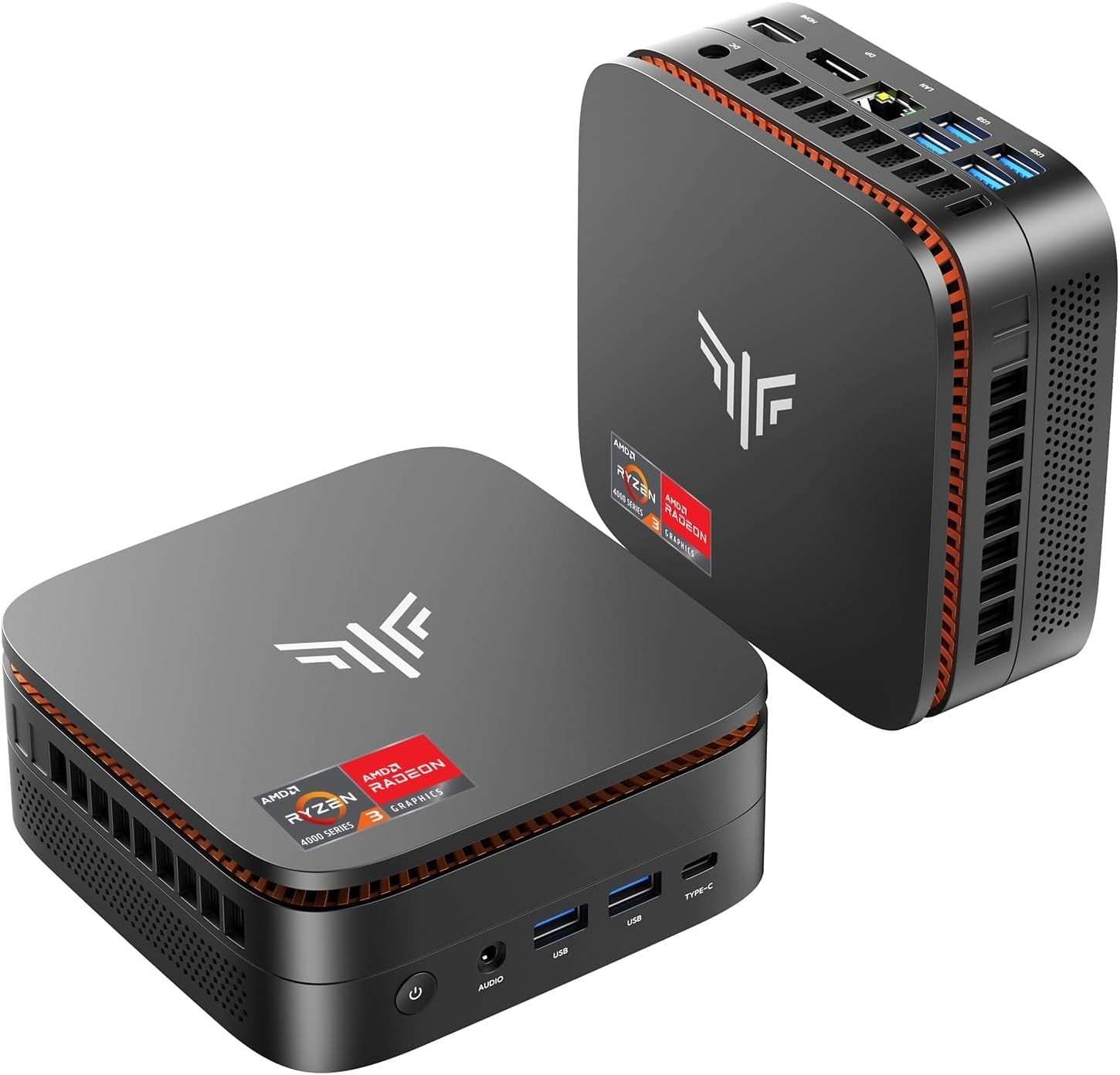 KAMRUI Mini PC P1, Ryzen R2544(4C/8T,Up to 3.7GHz),8GB DDR4 256GB SSD Win11-Pro