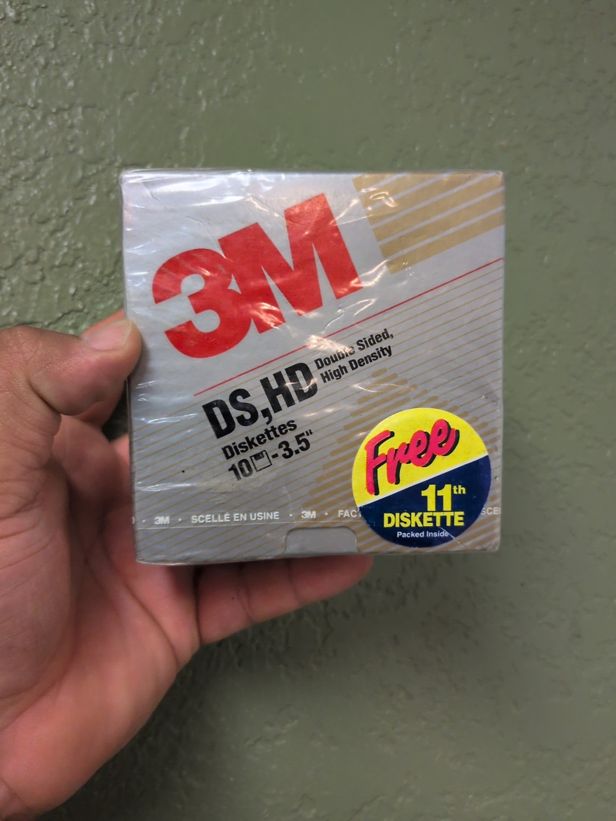 NEW 3M DS HD Macintosh & IBM Compatible  3.5" Diskettes Box of 10 pcs