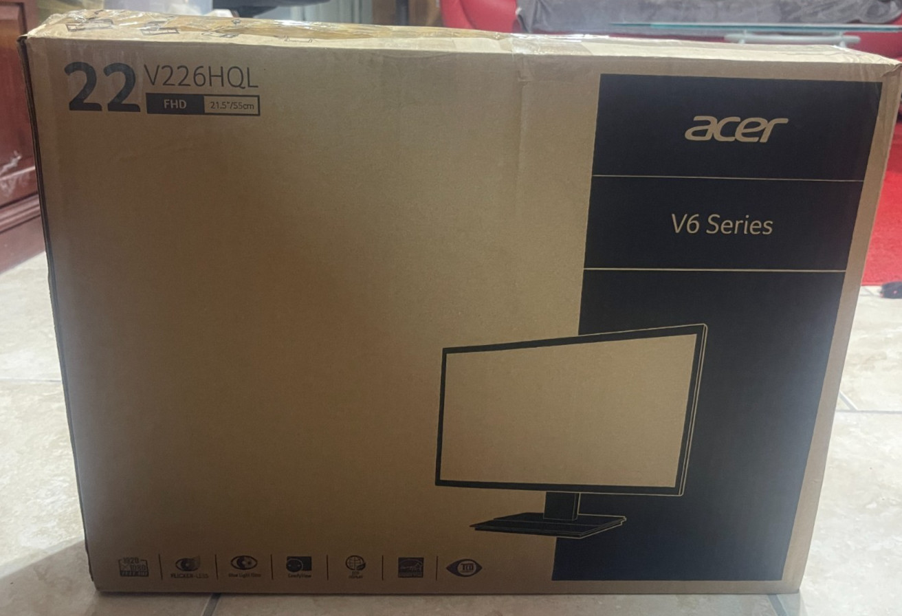 Acer V226HQL 22" (21.5" Viewable) Full HD 1080p LED Monitor - New Open Box