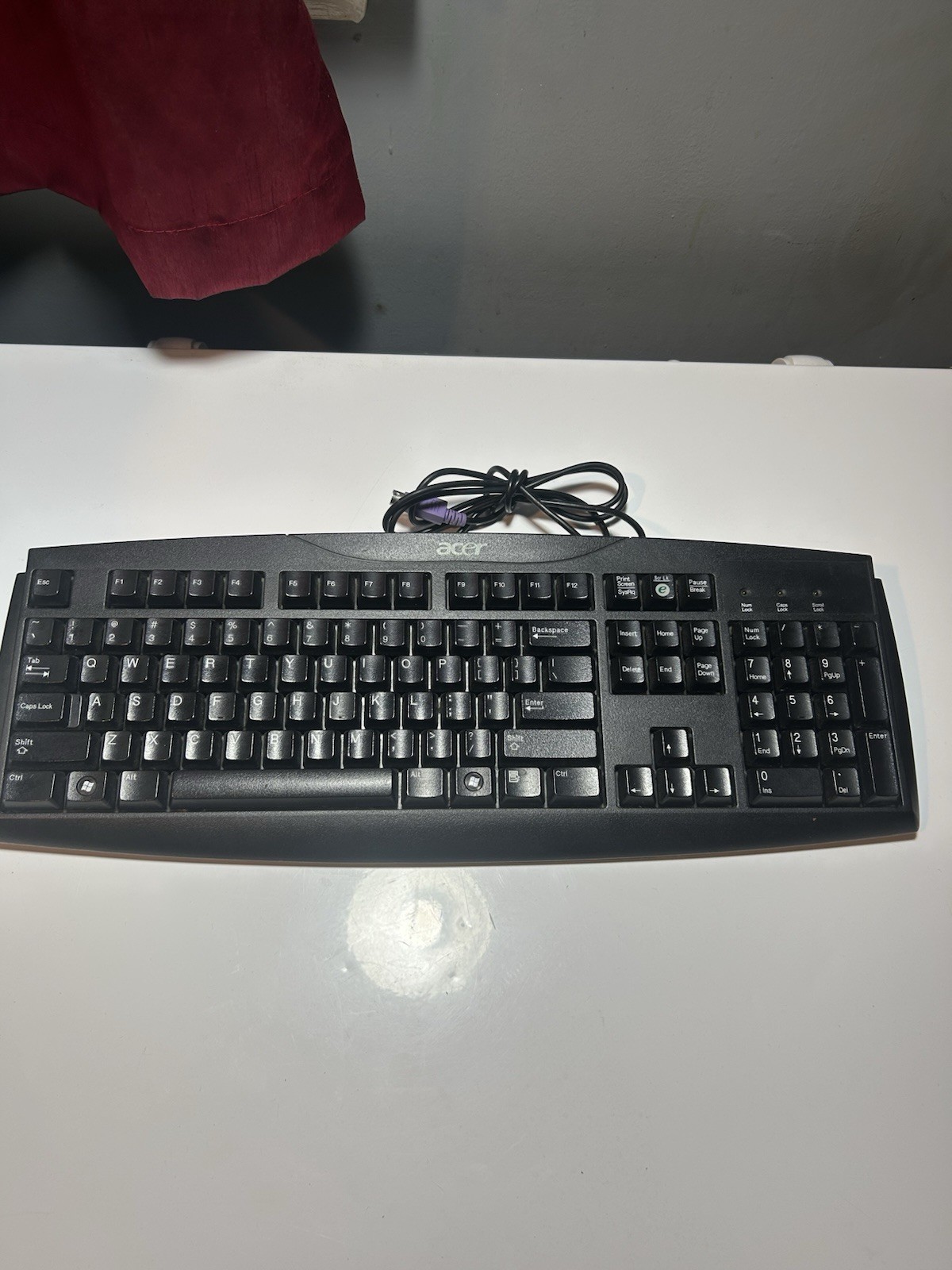 Acer SK-1688 Wired Computer CPU PS2 Keyboard