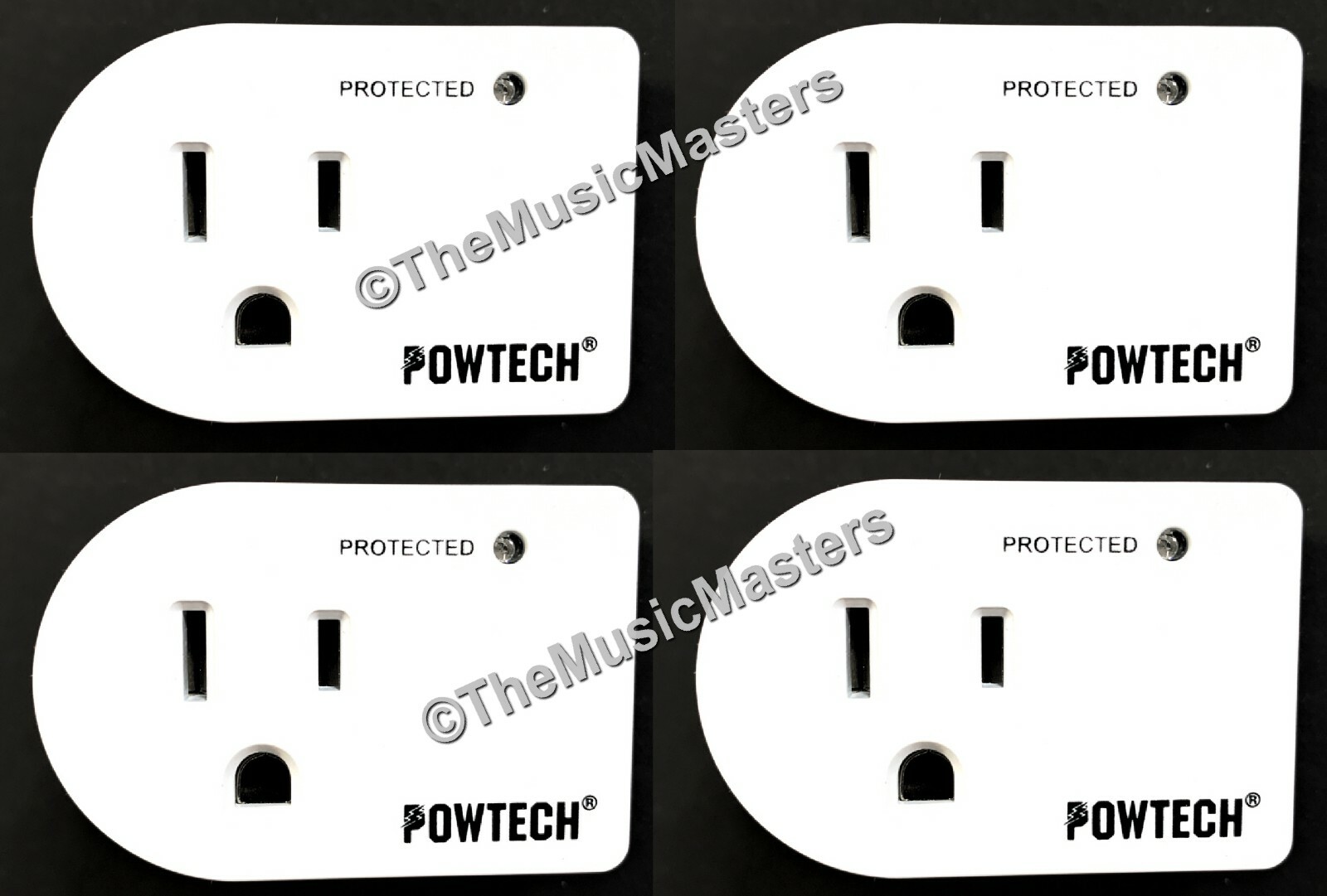 4X Single Outlet AC Wall Plug Surge Protector Power Suppressor 245 Joules 1875W