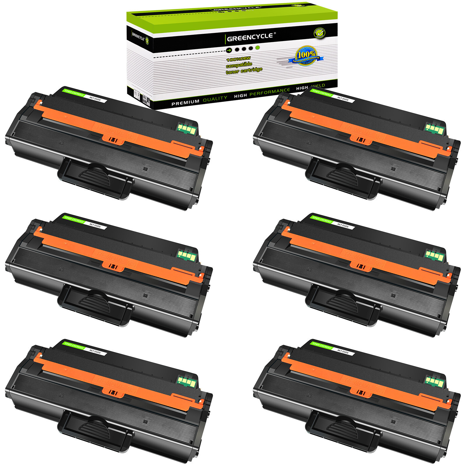 6pack MLT-D103L Toner Cartridge Compatible with Samsung 103L ML2950ND ML2955DW S