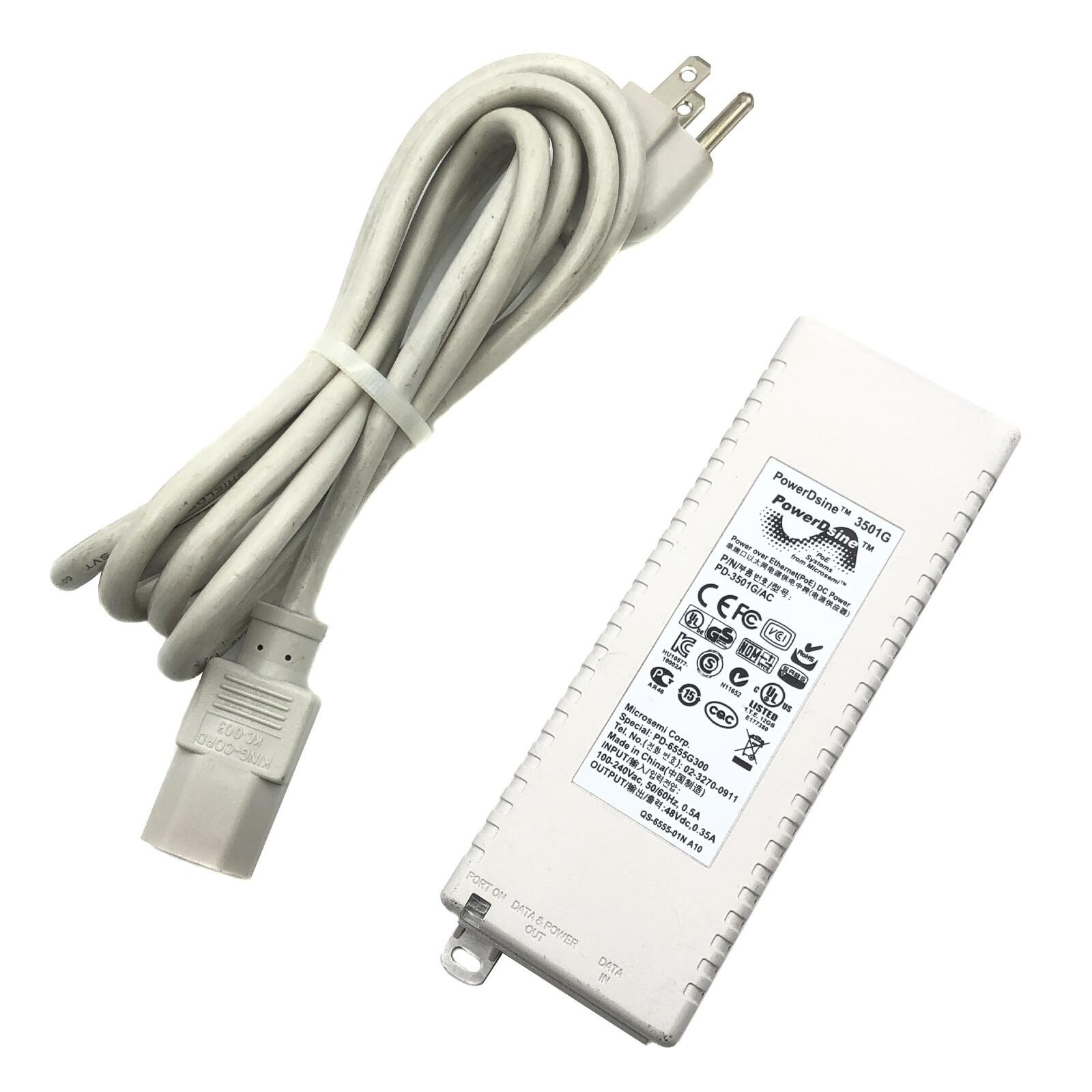 Microsemi 3501G PD-3501G 48V 0.35A Replacment with other Power over Ethernet