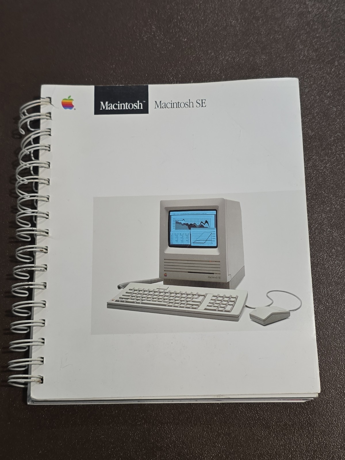 Macintosh SE user guide manual spiral reference book - Apple - 1987