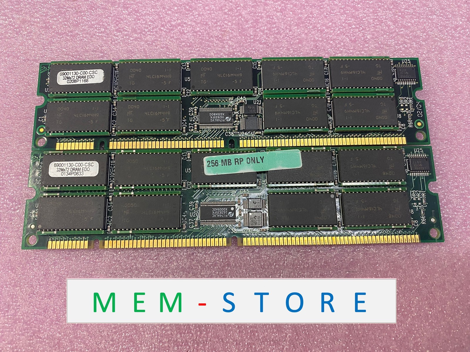 69001130-C00-CSC PNY 512MB (2x256MB) EDO ECC Buffered 168-Pin DRAM Memory RAM
