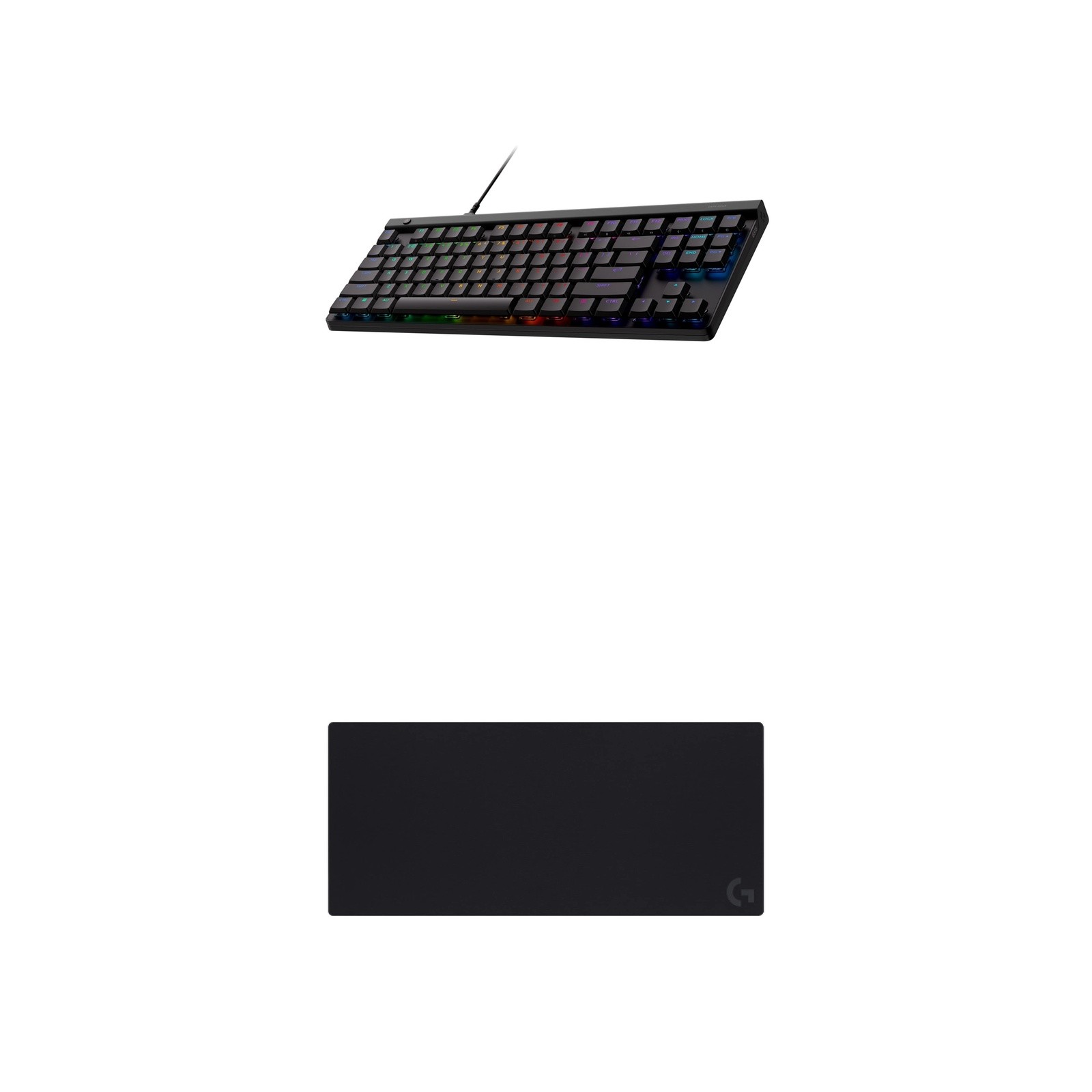 Logitech Desktop Gaming Bundle: G515 TKL Wired Keyboard + XL Mouse Pad