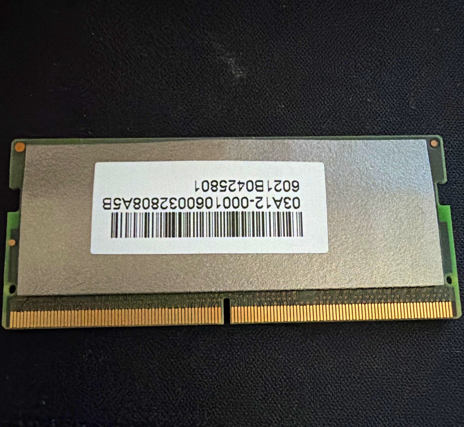 8gbDDR5 PC5 288-Pin SoDIMM SDRAM Memory Module 1x8 Stick