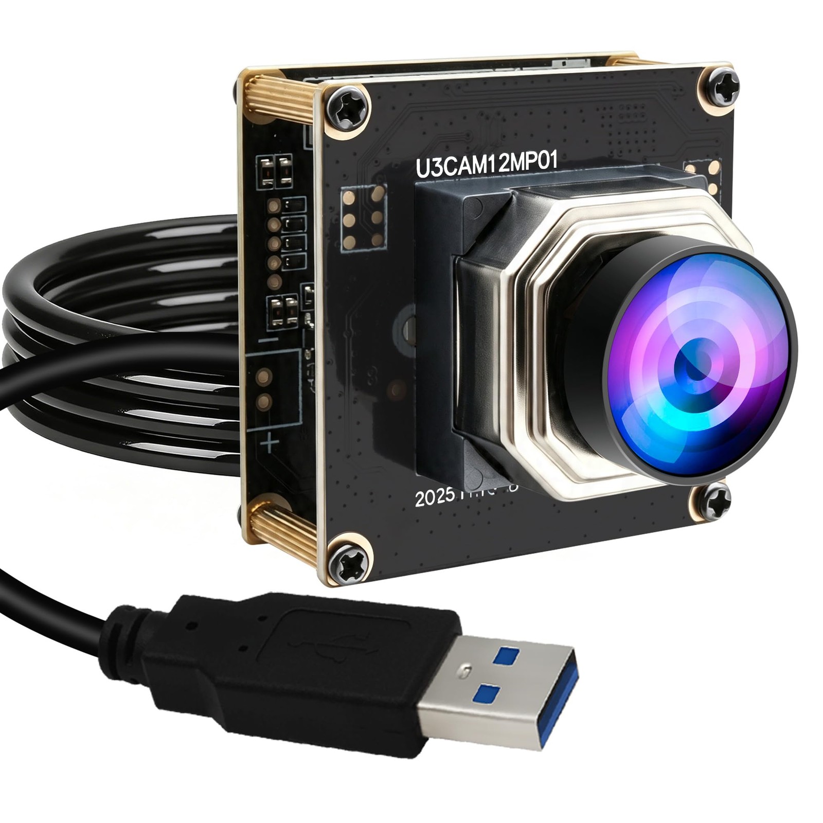 ELP High Speed USB3.0 Autofocus Fisheye Camera Module, 1080P/230fps, 4K/60fps...