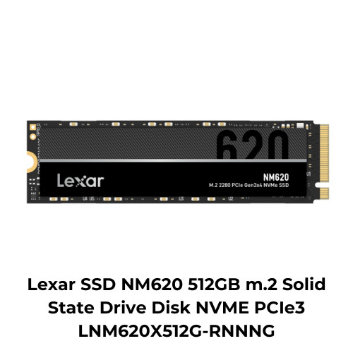 Lexar SSD NM620 512GB m.2 Solid State Drive Disk NVME PCIe3 LNM620X512G-RNNNG