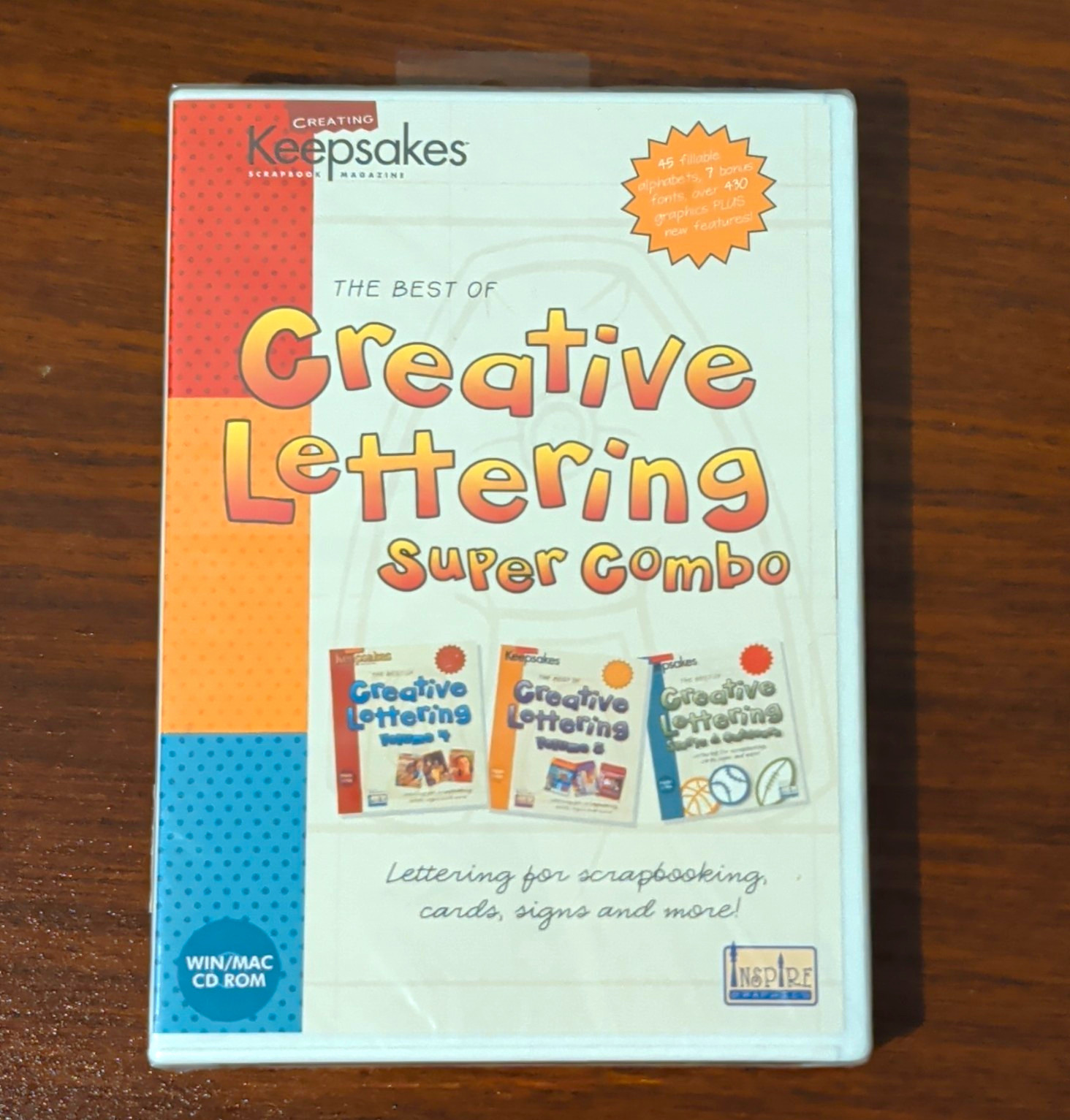 Creating Keepsakes Creative Lettering Super Combo Clip Art CD Win/Mac CD-1534