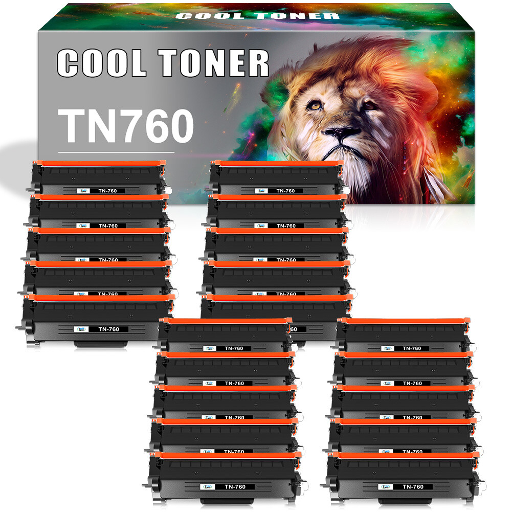 20PK Compatible for Brother TN760 Toner MFC-L2710dw HL-L2370DW MFC-L2750DW TN730