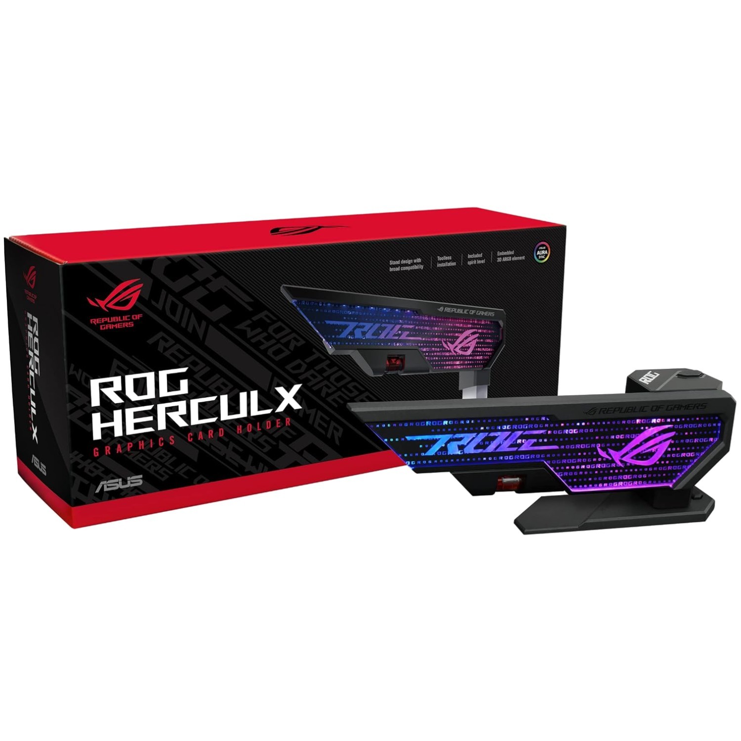 Adjustable Height GPU Bracket, Aura Sync RGB