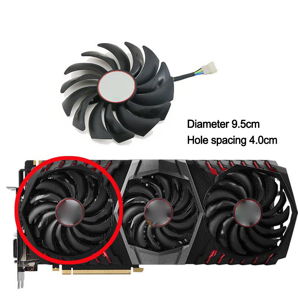 95mm 85mm For MSI GTX1080ti GAMING TRIO Graphics Cooling Fan PLD10010S12HH 4Pin