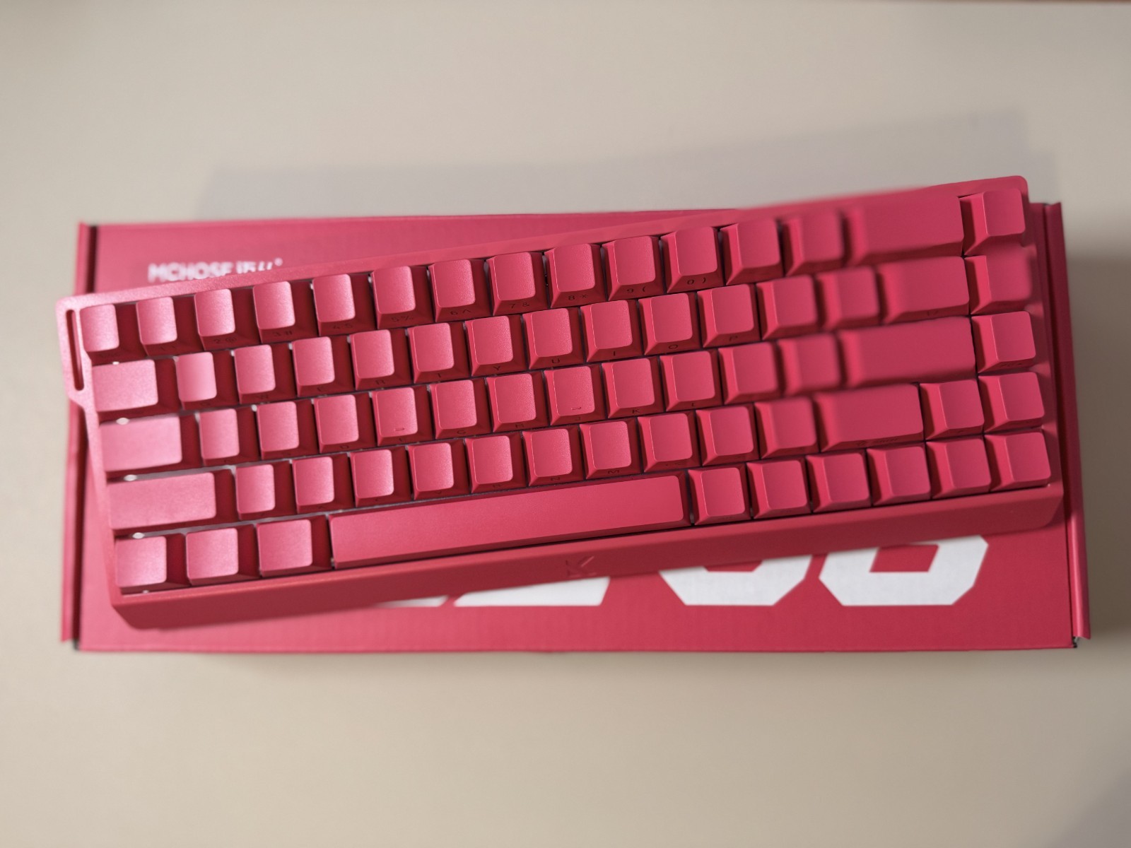 MCHOSE ACE68 Air Magnetic Switch Gaming Keyboard - Rose Red