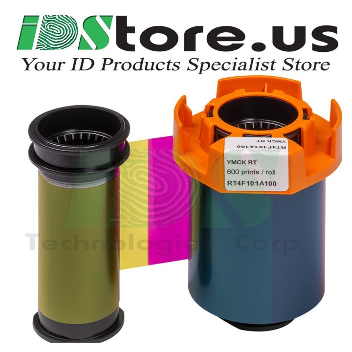 Evolis RT4F101A100 YMCK Color Retransfer Ribbon for Evolis Agilia - 600 prints