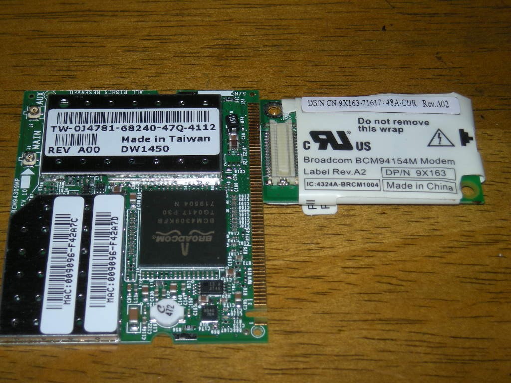 Dell Broadcom BCM94154M Modem Set Tested Working