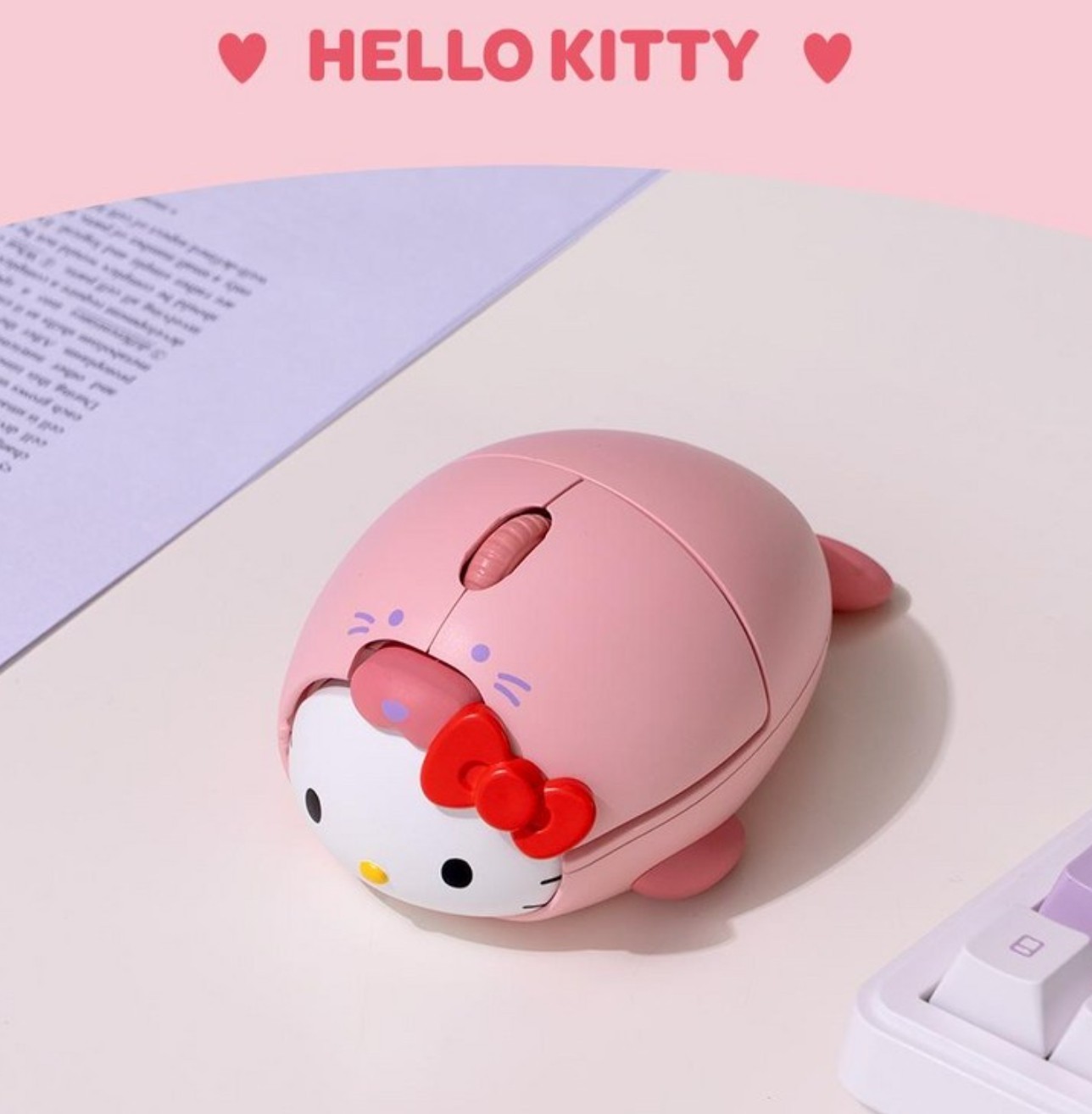 Sanrio Characters Figure Mouse Bluetooth 5.1 2.4G PC Multi-Pairing SAN-RFM-E