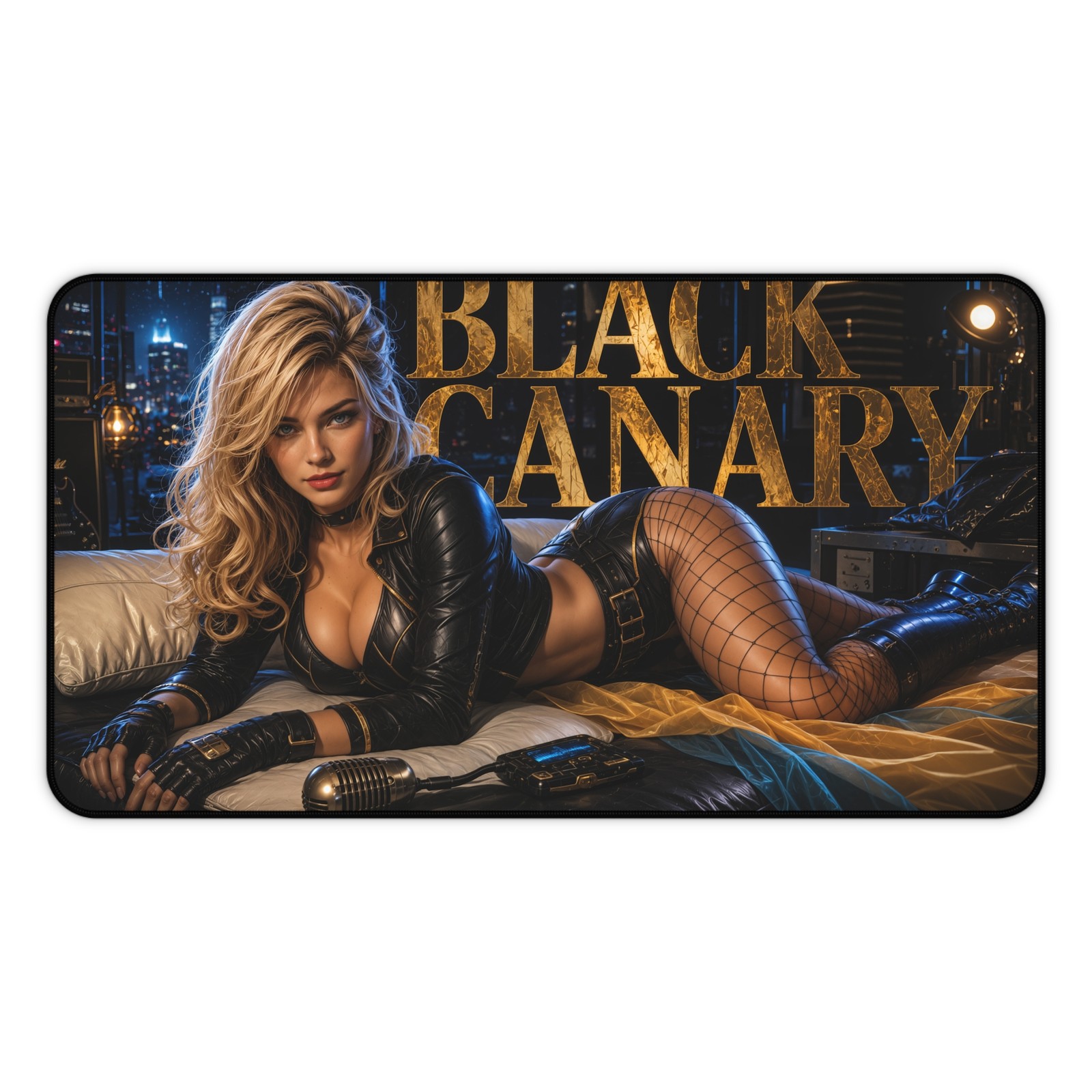 DC Comics Black Canary Mouse Pad, Extended Gaming Desk Mat, XXL Pad