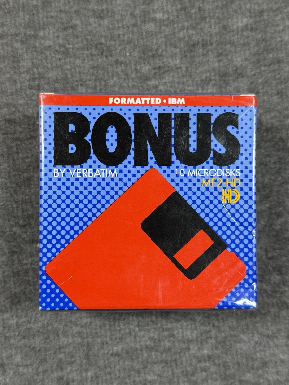 BONUS Verbatim 10 Microdisks MF2-DD 2S/2D NOS Sealed 3.5”