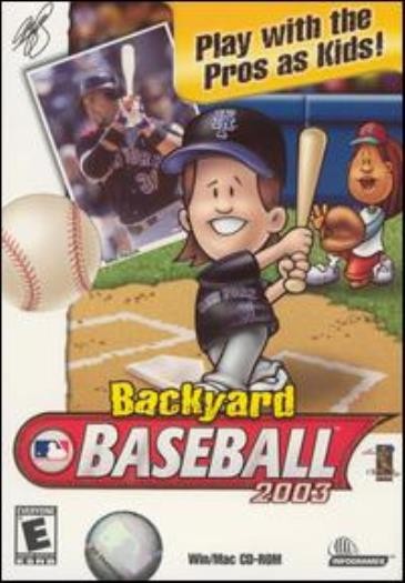 Backyard Baseball 2003 PC MAC CD major league MLB players tee-ball sports game