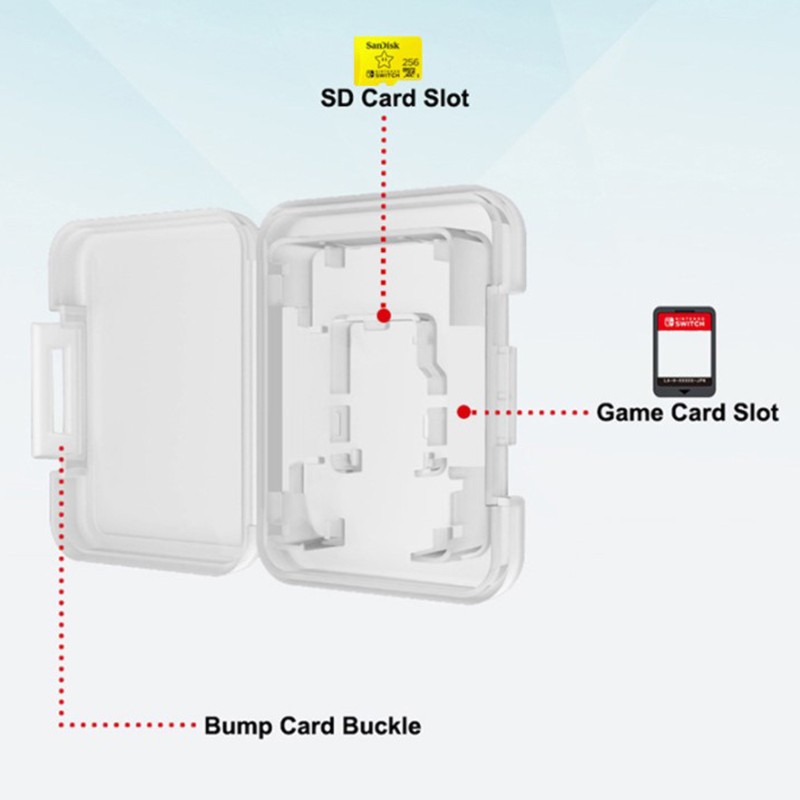 10PCS Portable Single Game Dedicated TF Card Storage Holder Mini Case Protective