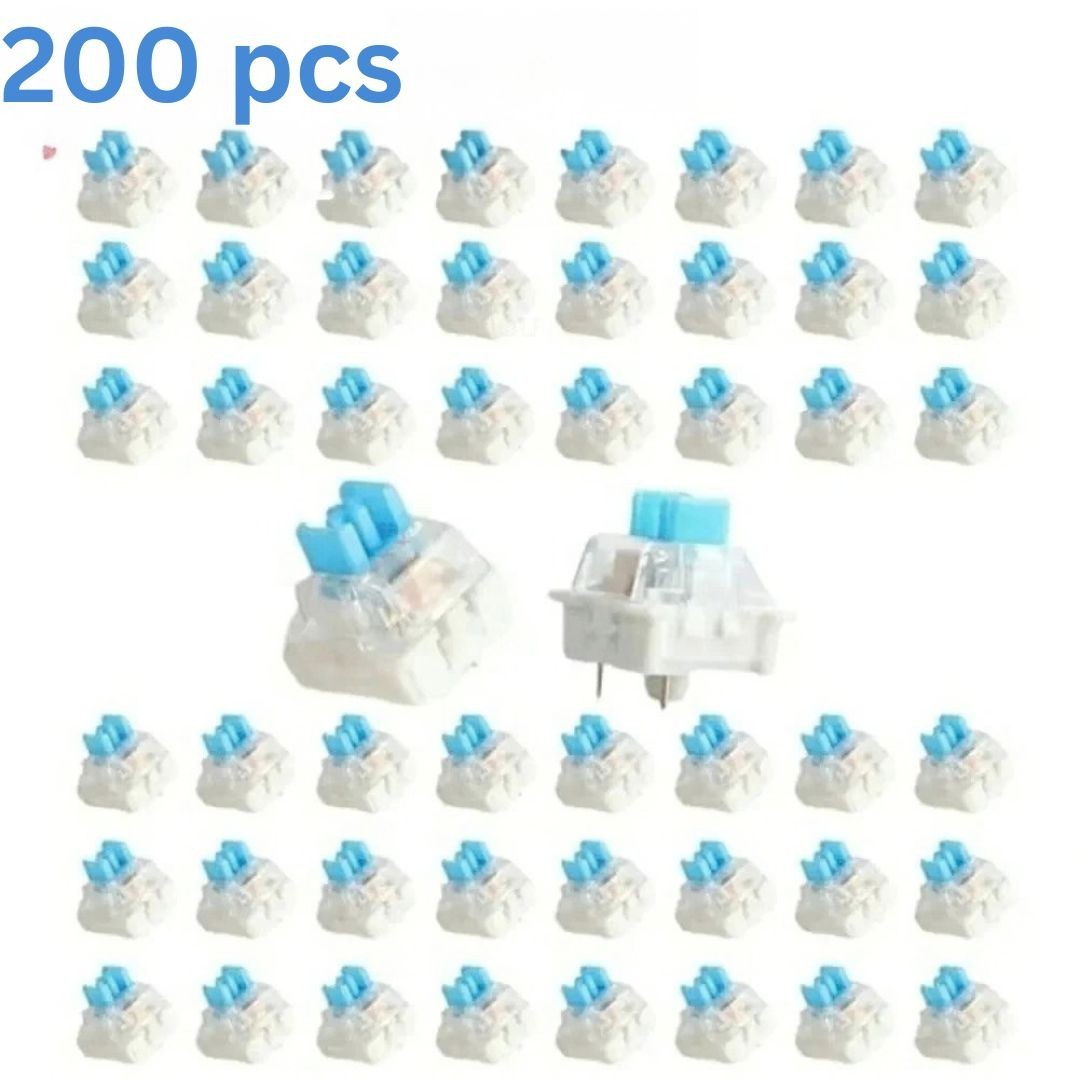 100Pcs Keyboard Clicker,Mechanical,3 Pin Clicky Switches,Clickers for 3D Prints