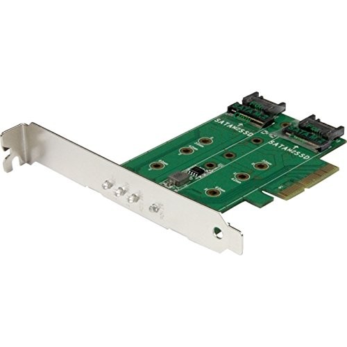 StarTech 3-Port M.2 SSD [NGFF] Adapter Card - 1 x PCIe [NVMe] M.2 (pexm2sat32n1)