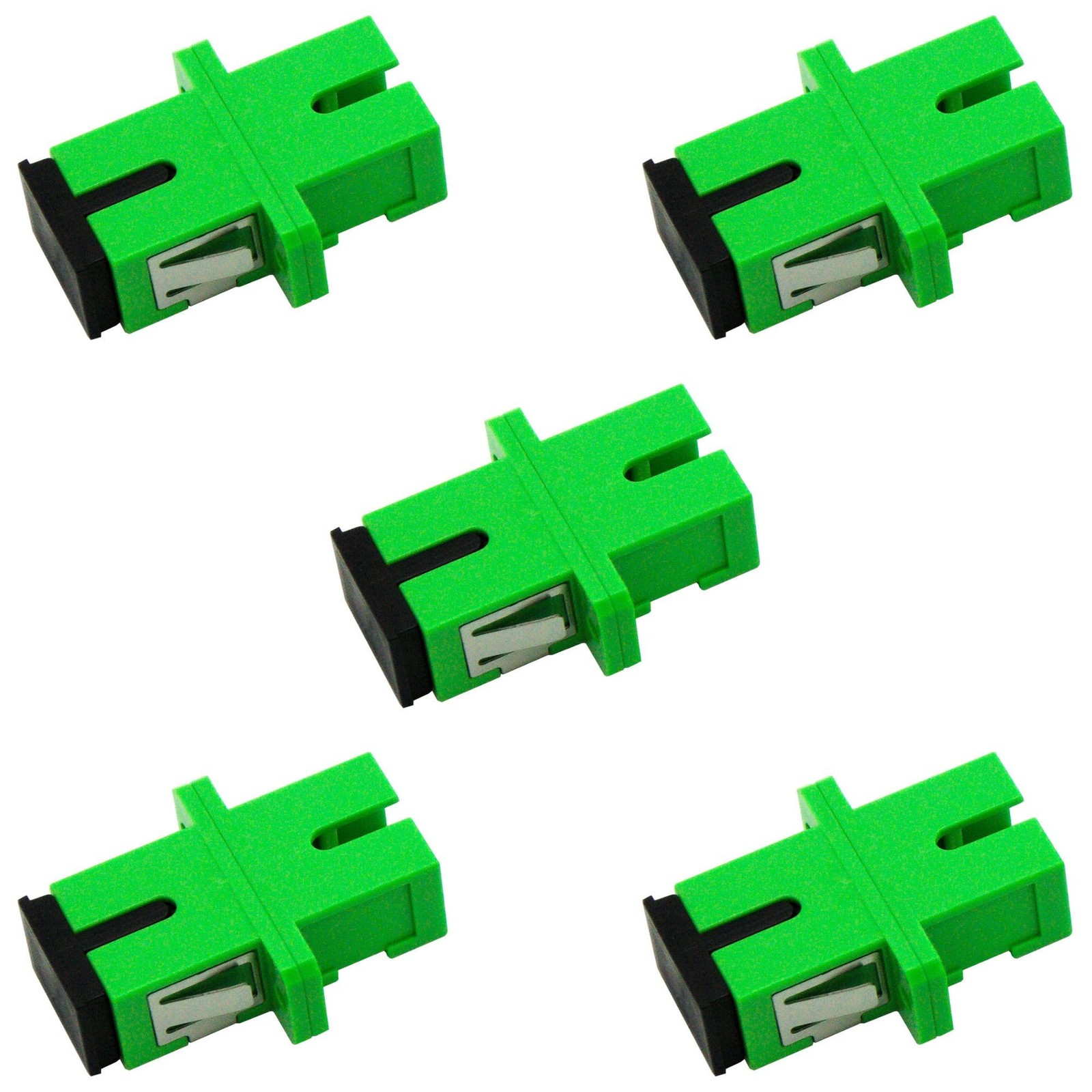 5 PCS SC/APC Fiber Optic Coupler Kit FTTH Internet Cable Extension Adapter