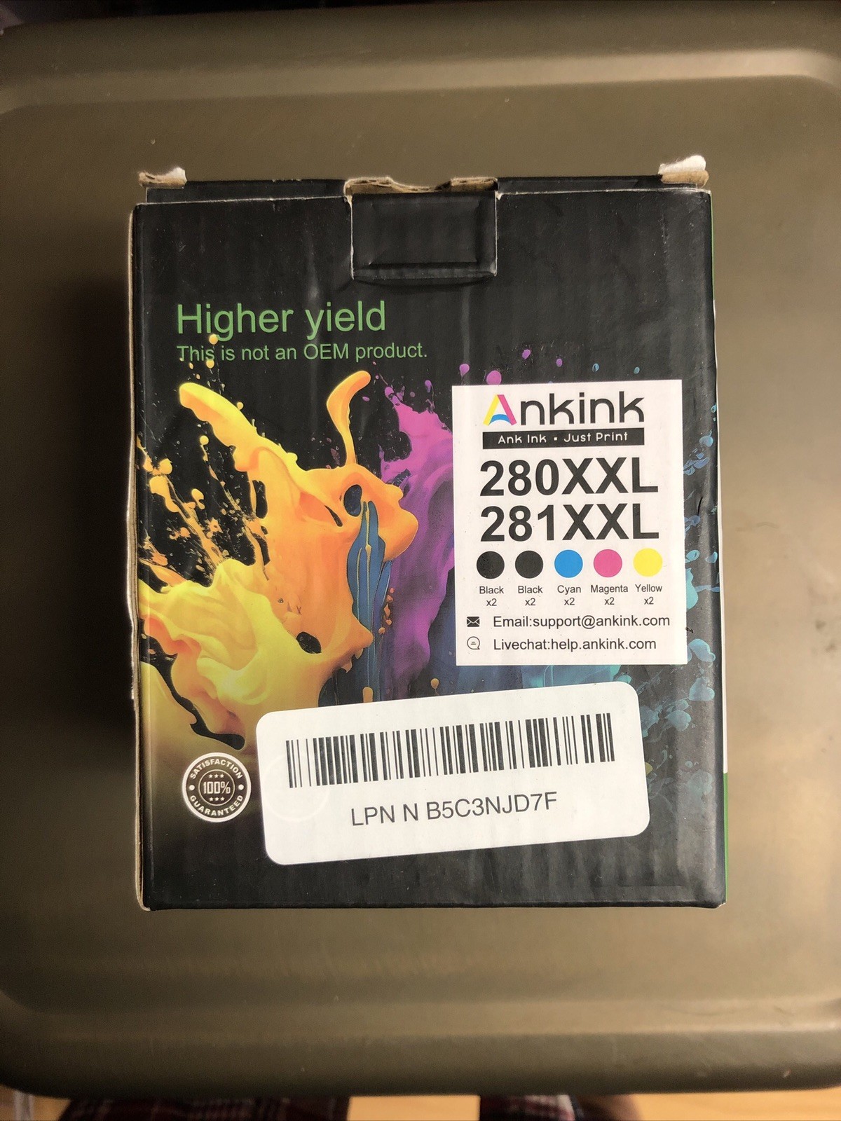 Ankink 280xxl 281xxl Ink Cartridge Replacement for Canon 280 281