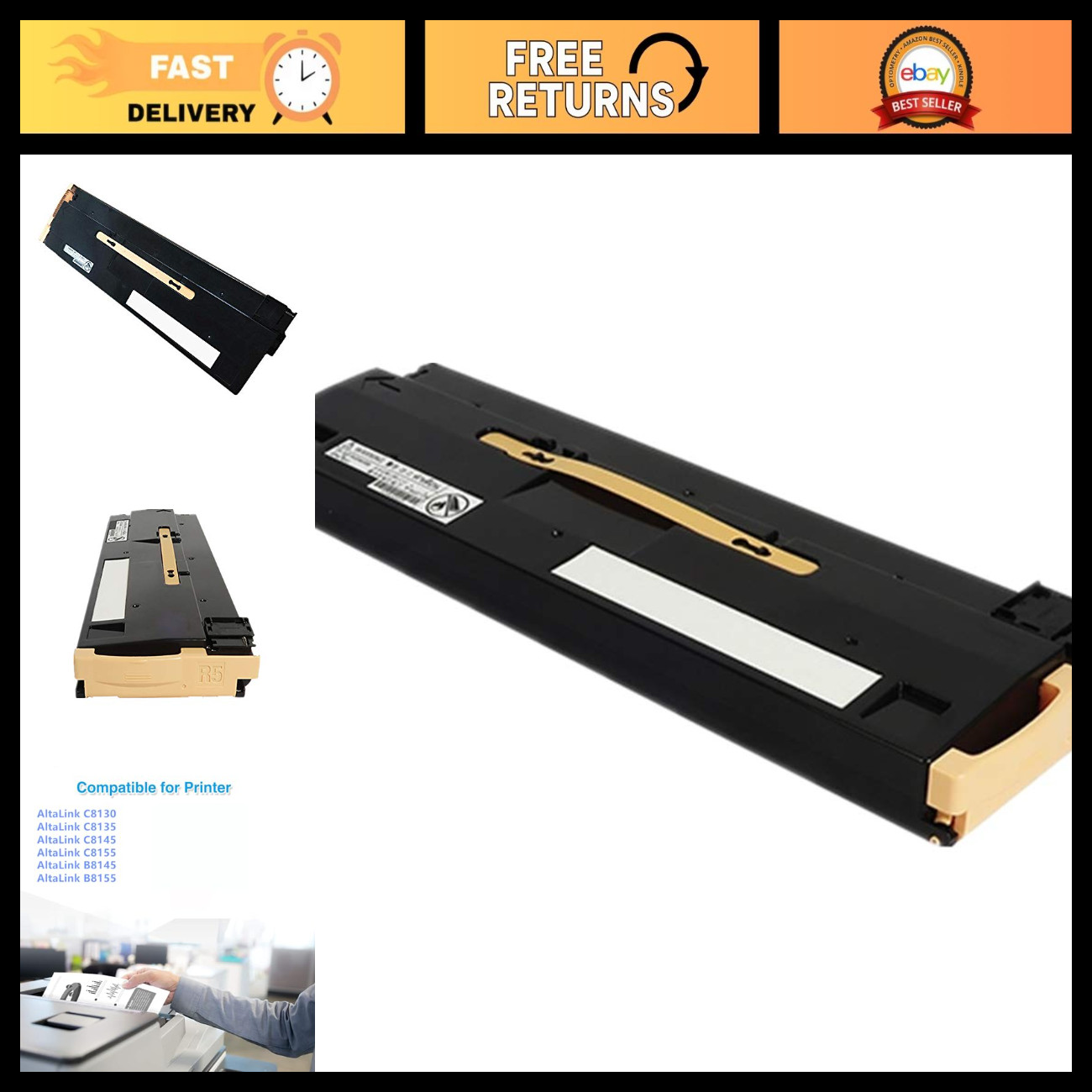 Waste Toner Cartridge Replacement for Xerox AltaLink C8130 C8155 C8245 C8255 Box