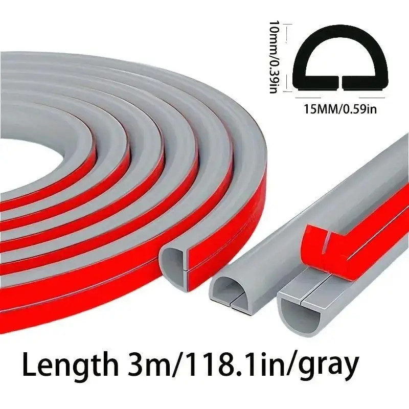 15Mm 3Meter Cord Management Channel Invisible Decorative Wire Cover Anti-Step Pr