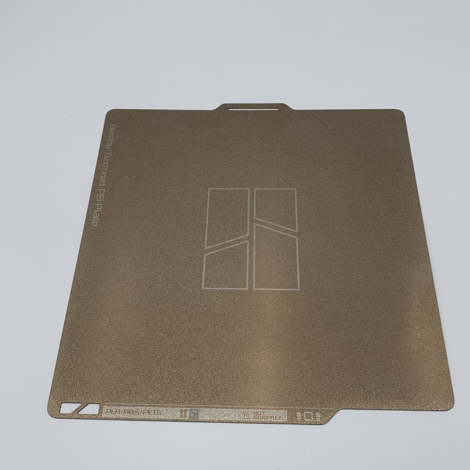 Bambu Lab - Bambu Textured PEI Plate - Gold 256 x 256 Build Plate - P1 X1 P2 X2