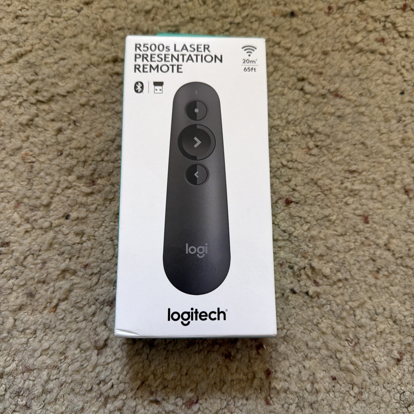 Authentic Logitech R500s Laser Presentation Remote (910-006518) Brand New