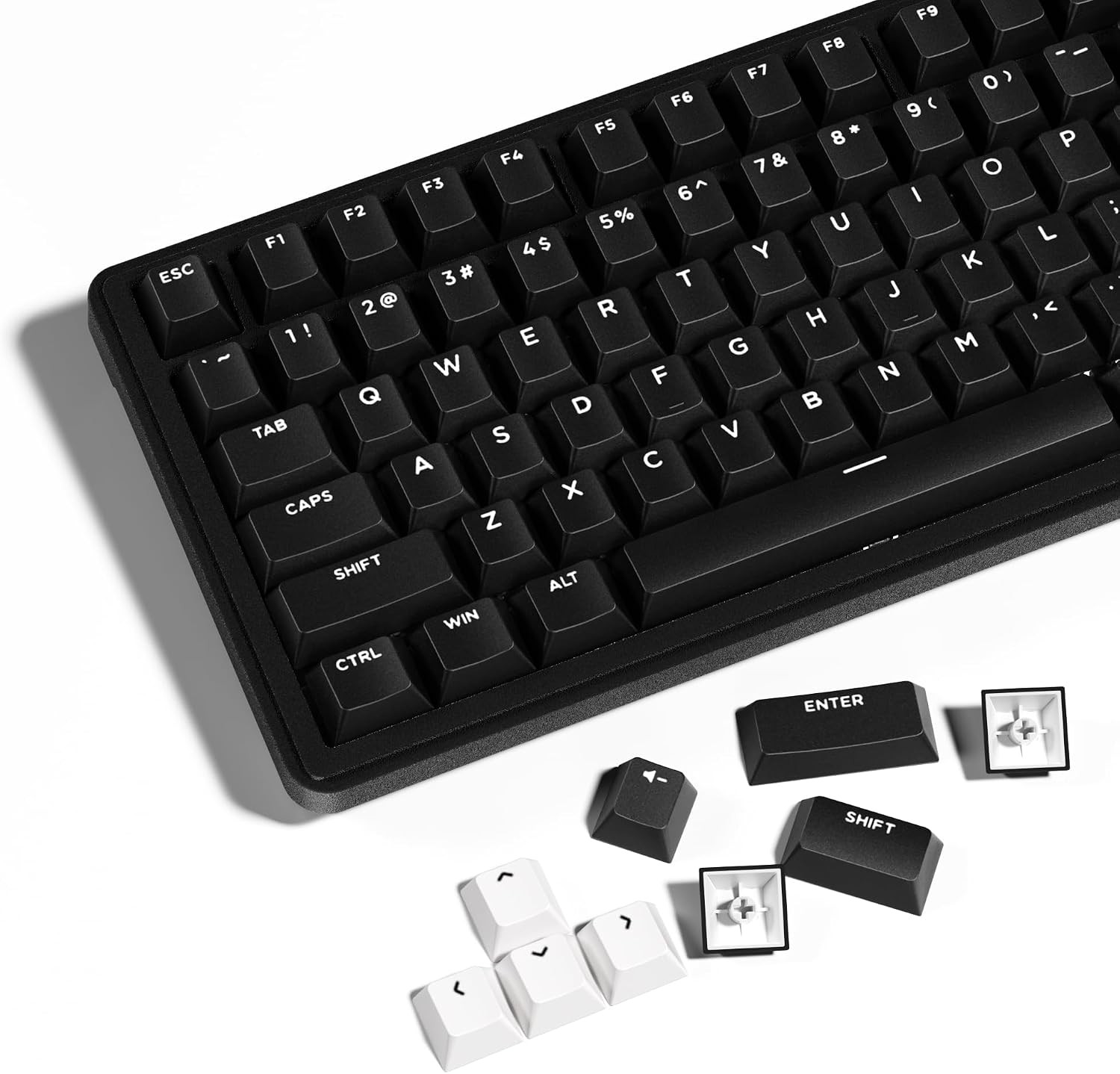 XVX WOB Double Shot PBT Keycaps Set 138 Keys, Cherry Profile Custom Keycap 60 65