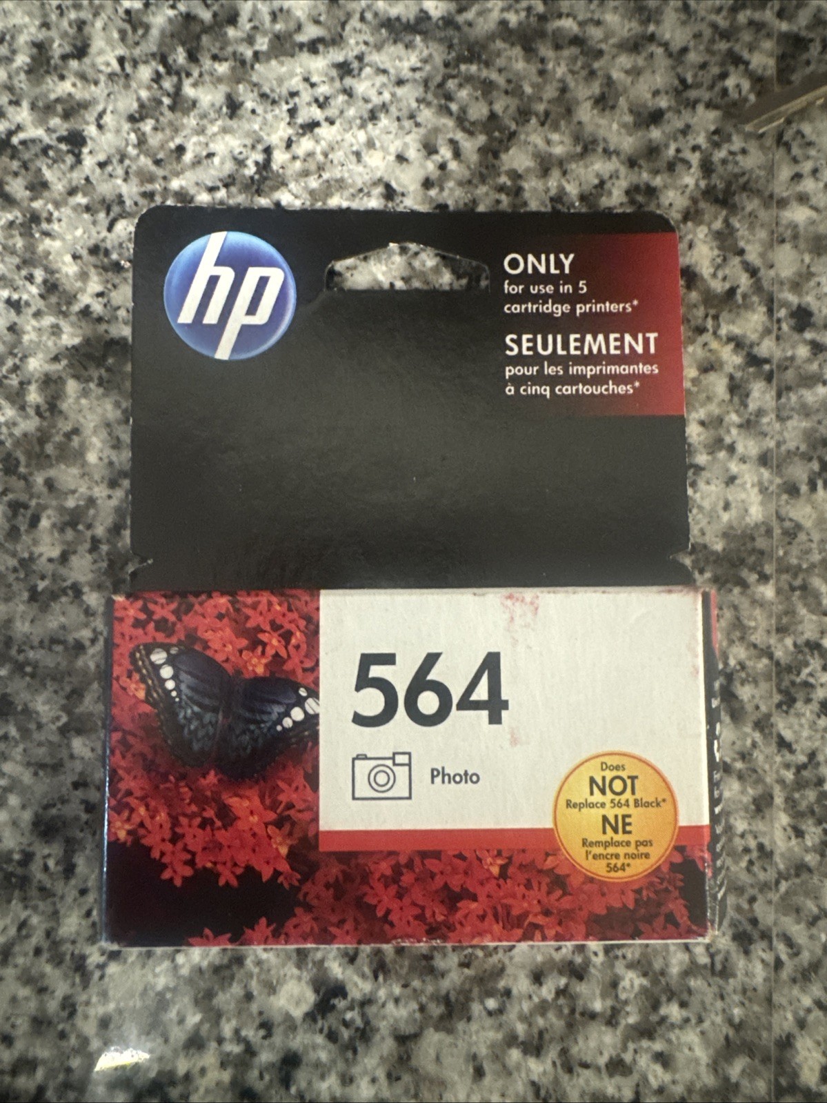 564 Photo Ink Cartridge CB317WN Genuine OEM Original New Sealed EXP 03/2027
