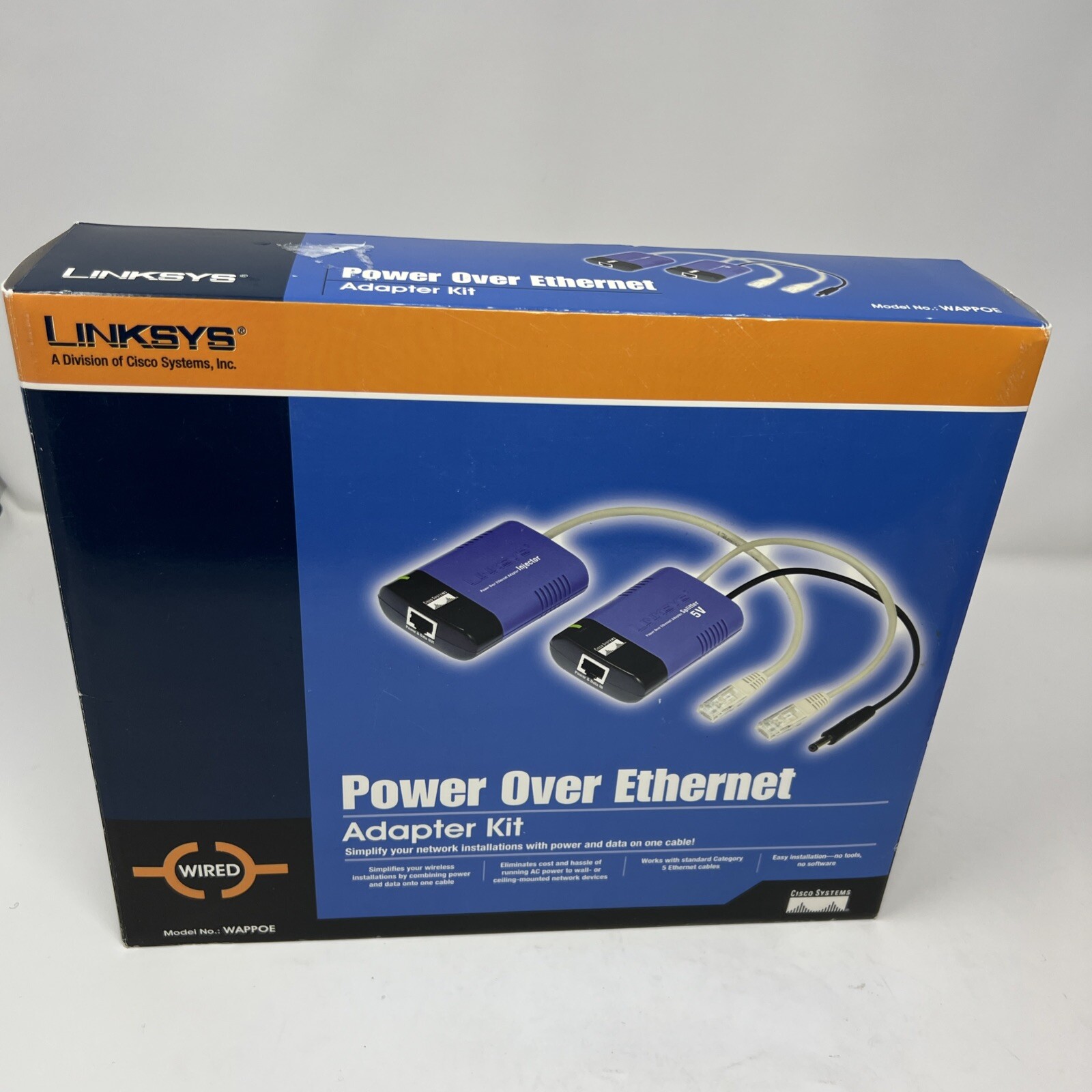 Linksys Power Over Ethernet Adapter Kit  WAPPOE
