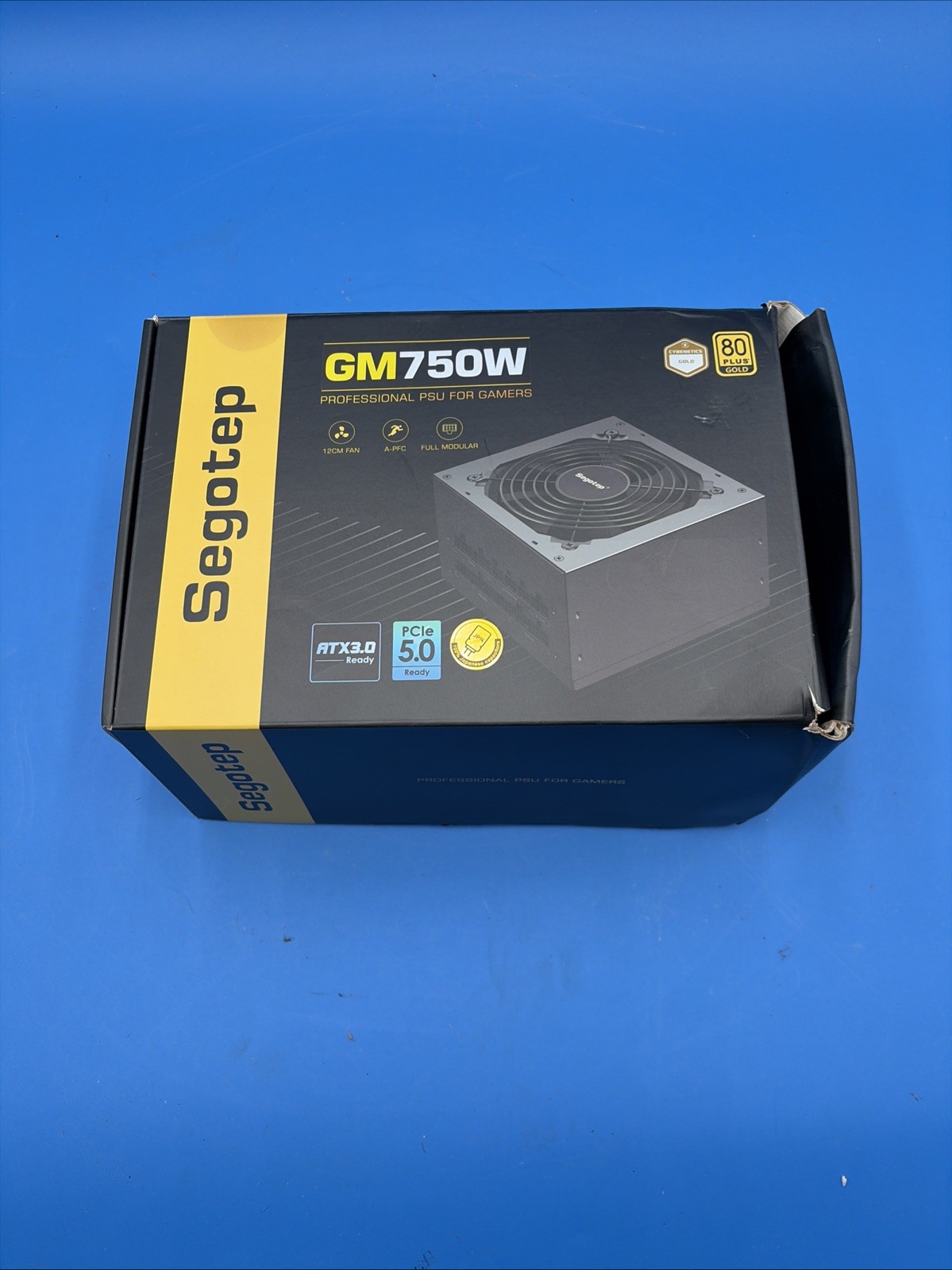 Segotep GM750W ATX 750W Fully Modular Power Supply PCIe 5.0 Black 1 Fan