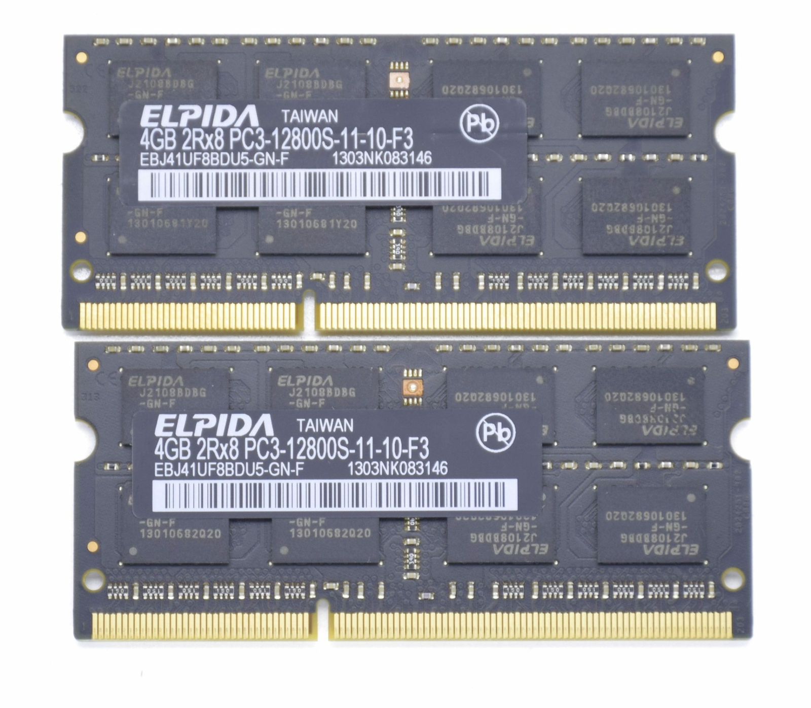 Elpida 8GB (2x4GB) 1Rx8 PC3L-12800S Apple RAM Memory EBJ41UF8BDU5-GN-F