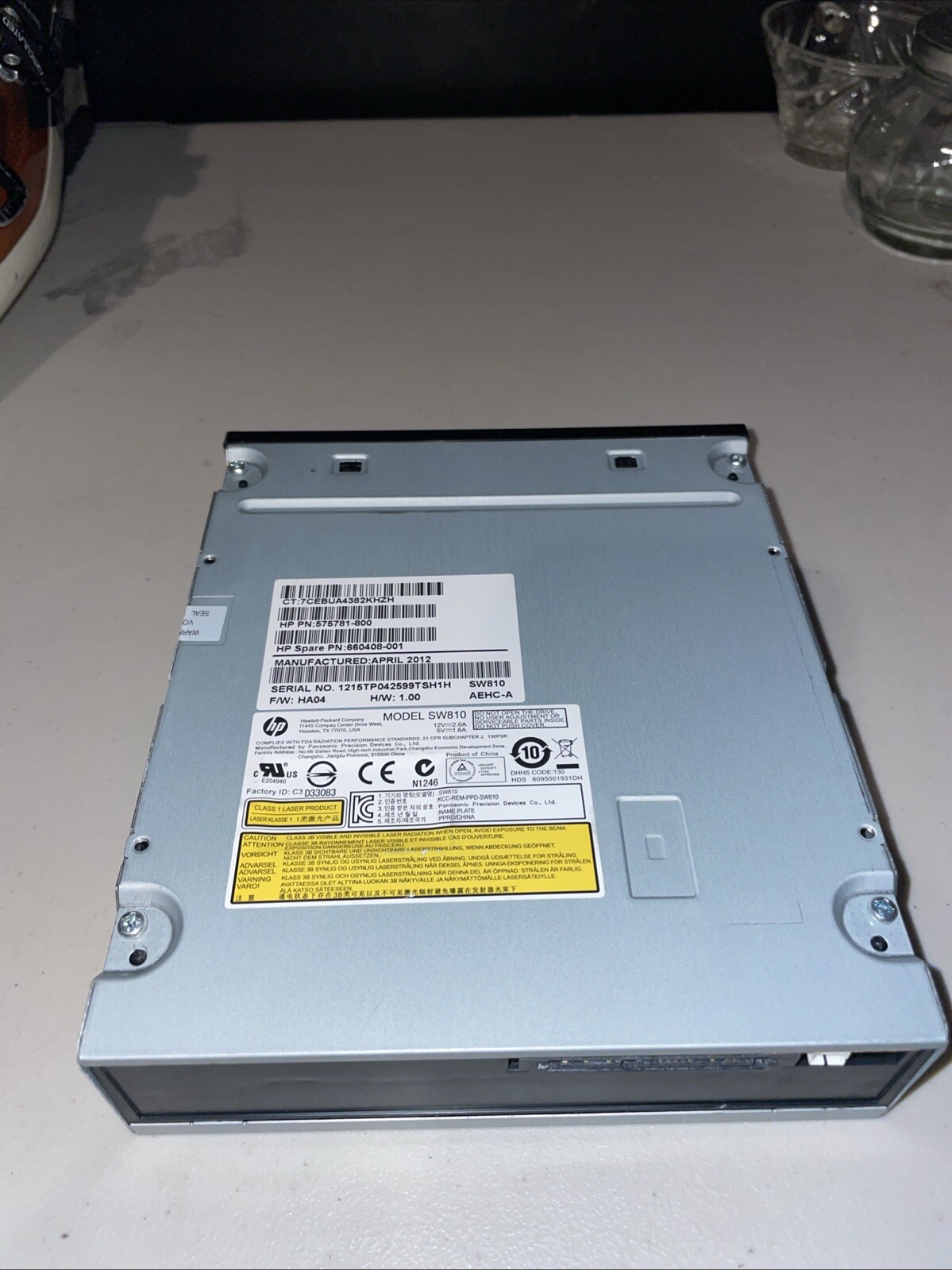 HP Model GH80n Super Multi DVD Rewriter P/N 575781-800