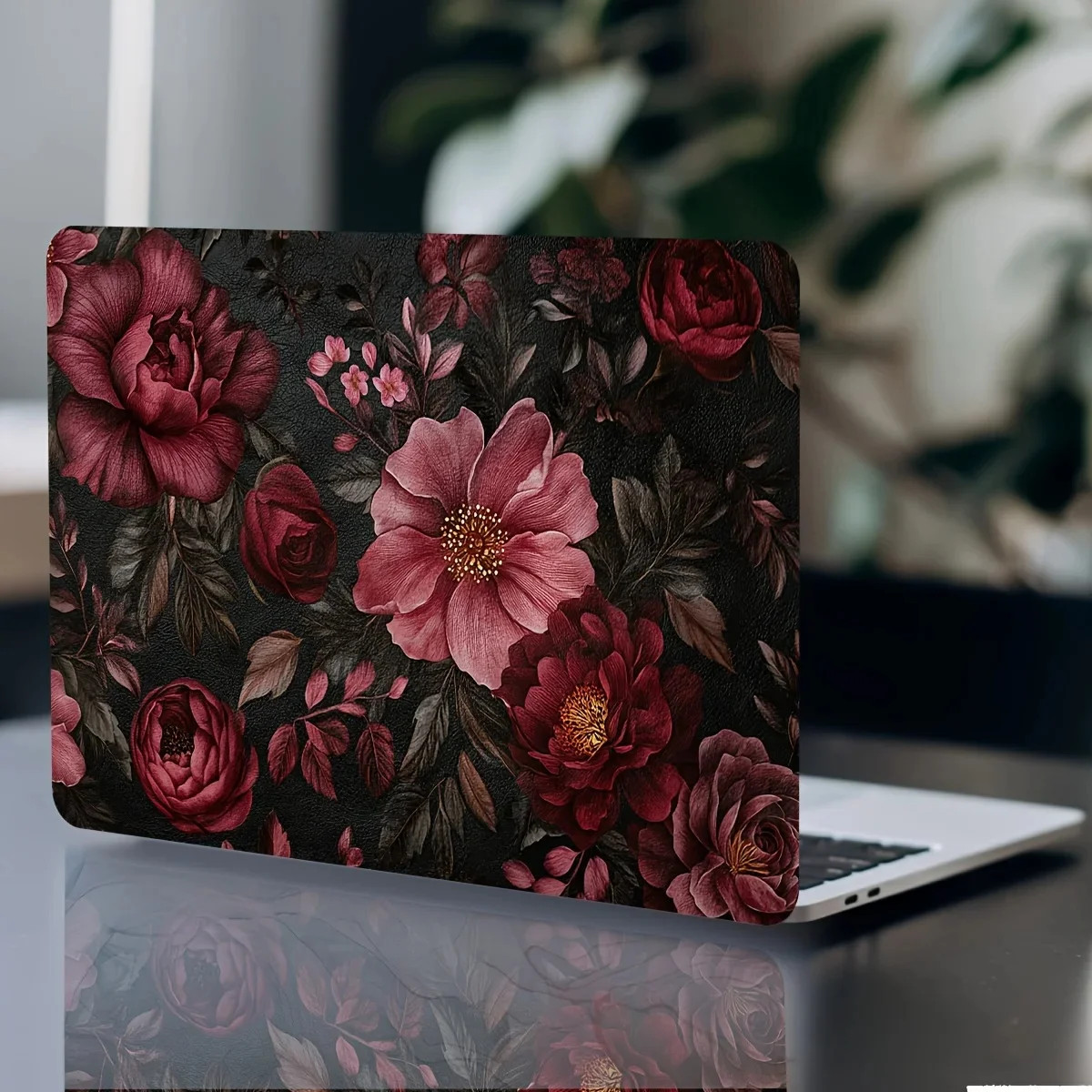 Laptop Case Floral Stickers 2pcs Universal Netbook Skin Stickers Non-reusable