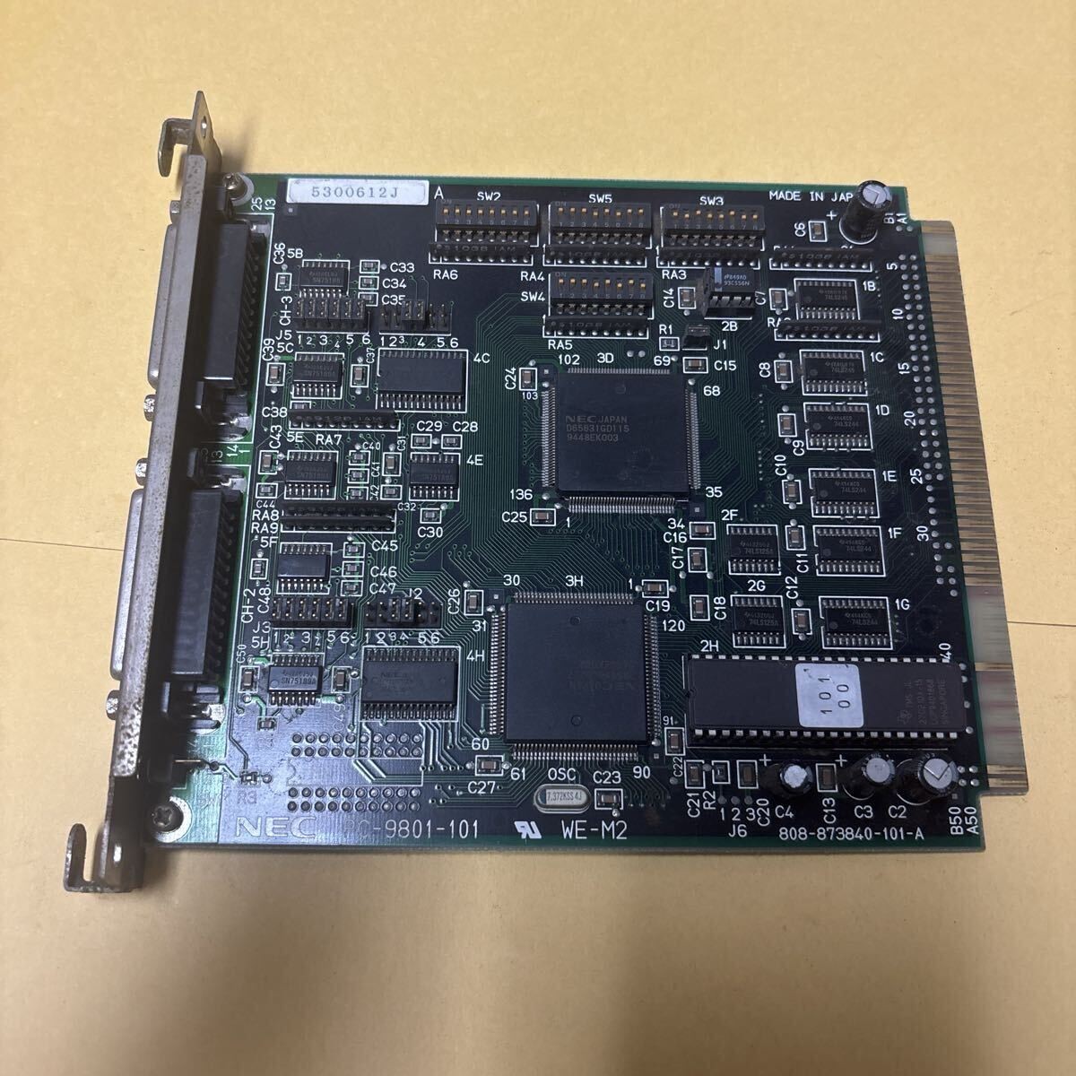 NEC PC-9801-101 RS-232C Expansion Interface Board Parts Untested
