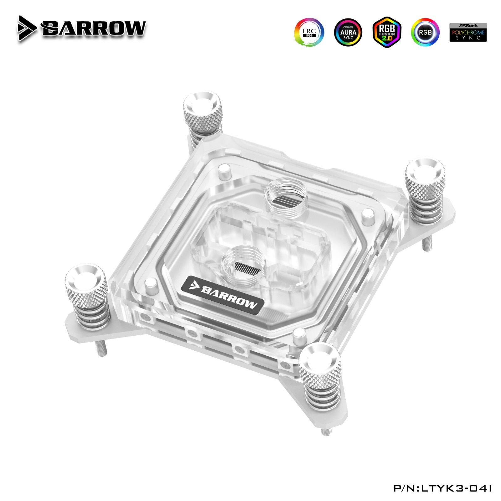 Barrow CPU Water Block for intel i3 i5 i7 i9 LGA 1851 1700 1200 LTYK3-04I White