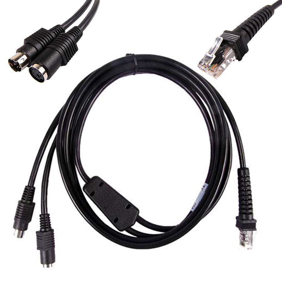 6FT Keyboard Wedge PS2 Cable For Datalogic 7000 QS6500 PowerScan Barcode Scanner