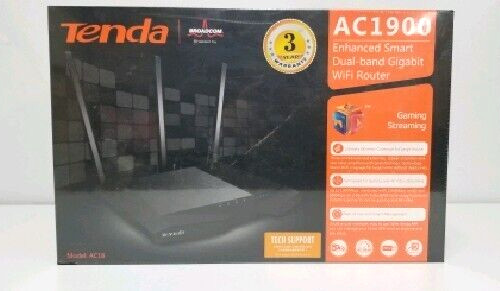 Tenda AC19 Dual Band Gigabit Performance Wi-Fi Router with Open Source Support