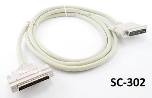 6ft SCSI-3 III (HPDB68) Male to DB25 Male Cable, CablesOnline SC-302