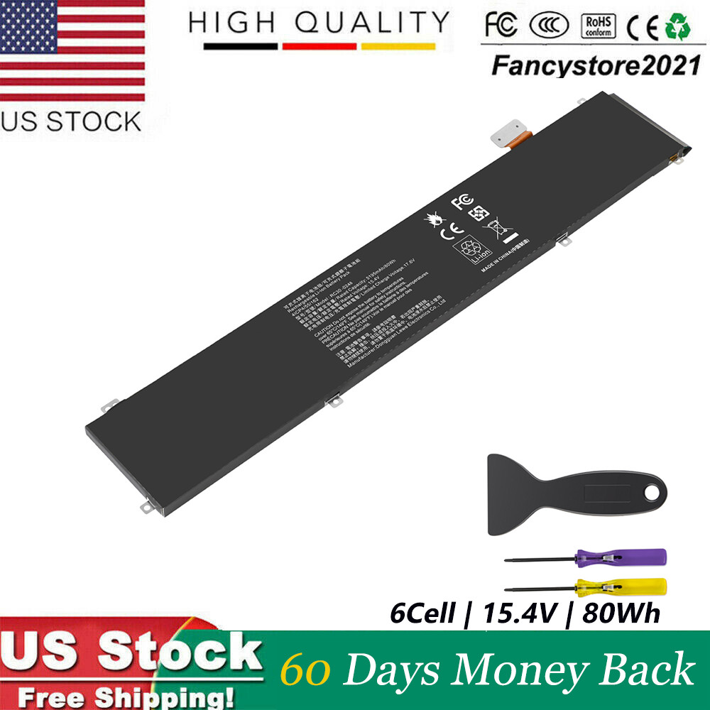 80Wh RC30-0248 battery for Razer Blade 15 Advanced 2019 2018 RZ09-02385 15.4V